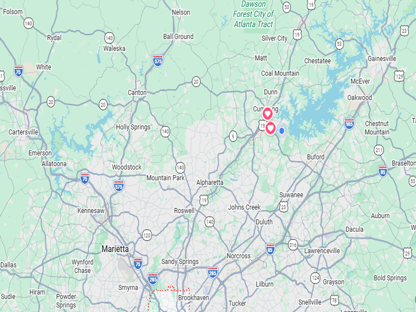 Atlanta metro basketball goal installation service area map