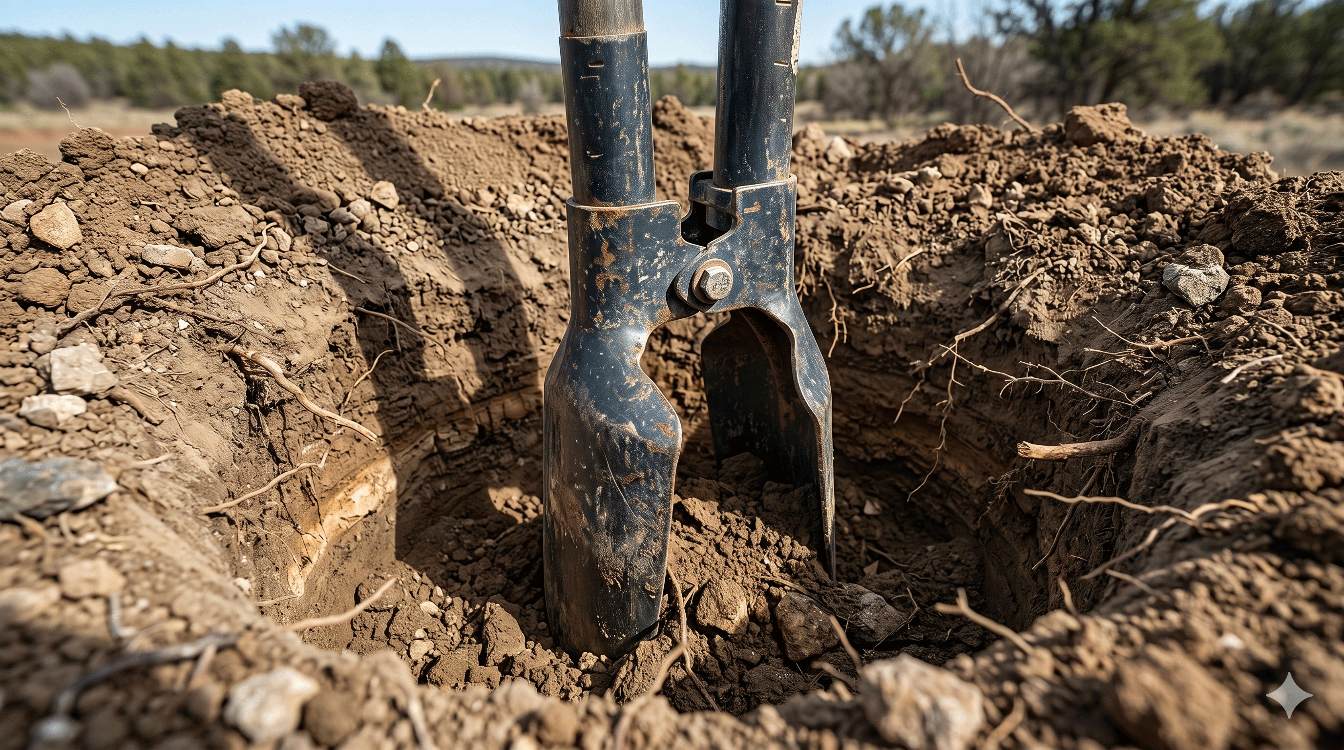 Post hole preparation for basketball goal
